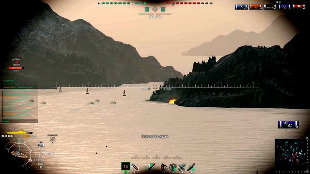 World of Warships бой на IBUKI версия 0.5.8 смотреть онлайн