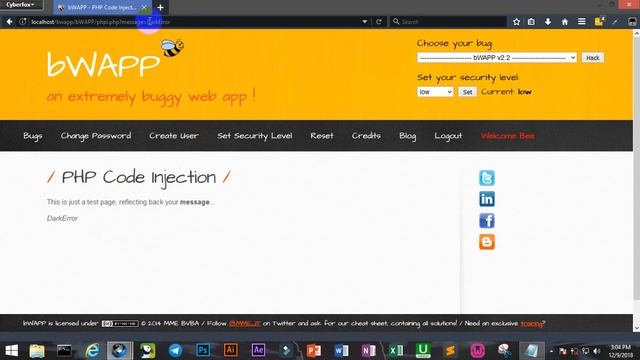 php code injection Example смотреть онлайн
