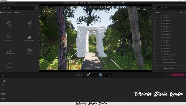 Twinmotion 2022 - Puente en el bosque смотреть онлайн