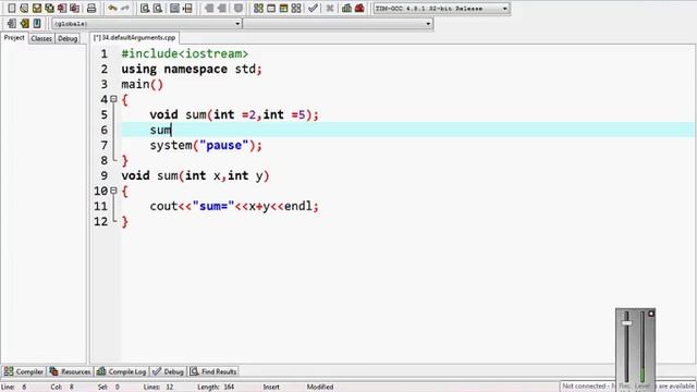 default arguments in c++ (urdu tutorials) смотреть онлайн