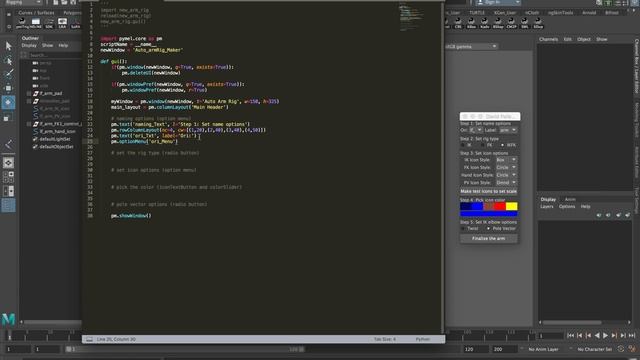 Basic Auto Rigging in Maya with Python (Part 1) смотреть онлайн