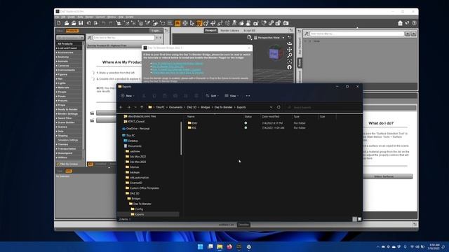 Setting up a Custom Import Path - Daz to Blender Bridge With OneDrive | Daz Bridges Tutorial смотреть онлайн