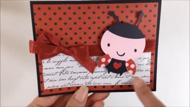 Handmade Cricut Ladybug Card Using Create A Critter Cartridge смотреть онлайн