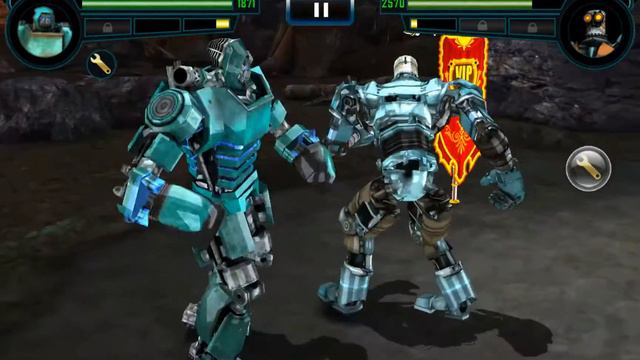 Real Steel WRB Bluebot VS Aquabot NEW Robot updating (Живая Сталь) смотреть онлайн