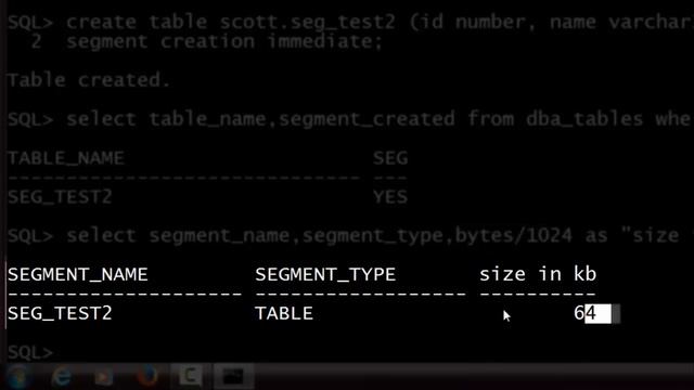 Creating Tables Without Segments смотреть онлайн