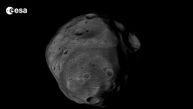 Phobos moon of Mars 360 #ESA смотреть онлайн