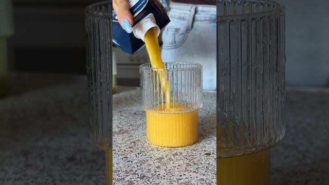 Матча с апельсиновым соком😻