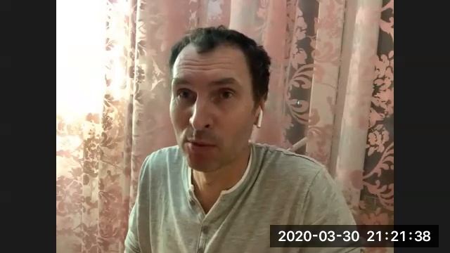 САТСАНГ Сергей Воробьев 30 03 20 вид докладчика смотреть онлайн
