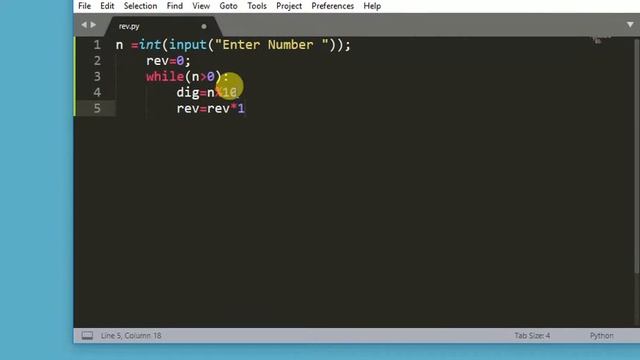 Reverse any integer in python ||Python Reverse Python 3 program смотреть онлайн