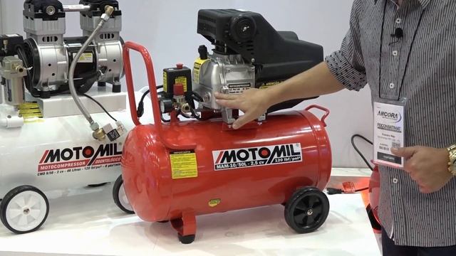 Compressor de Ar 10/50 Motomil 8,8 pés 50 litros monofásico смотреть онлайн