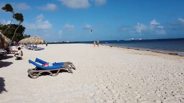 Обзор пляжа в отеле Serenade Punta Cana / Доминикана смотреть онлайн
