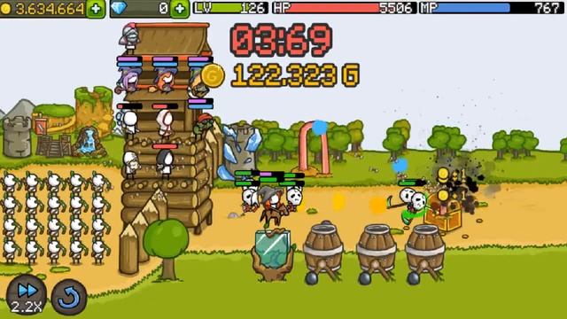 Grow Castle - 4ый час прохождения 288-382 волны, захватили орков рабочих #CheckThePins adventures смотреть онлайн