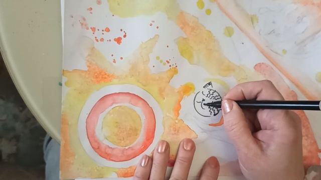 Гришина Алина Михайловна. Занятие по изо №2 "Зенарт" (акварель + графика) смотреть онлайн