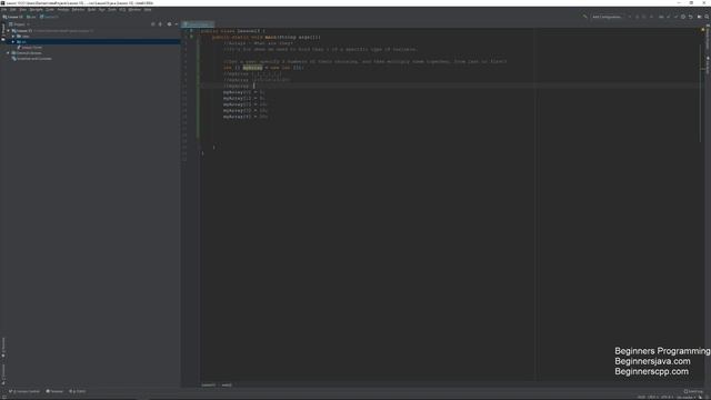 Beginners Java 2018 -- Lesson 13 -- Introduction to arrays смотреть онлайн