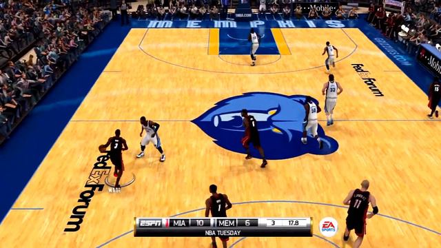 NBA Elite 11 Gameplay Memphis Grizzlies vs Miami Heat смотреть онлайн