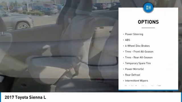 2017 Toyota Sienna T891699 смотреть онлайн