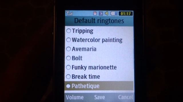 Samsung GT-S5611 original ringtones смотреть онлайн
