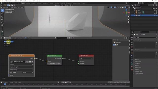 How to make Blender Diamond Material and Render Setup смотреть онлайн