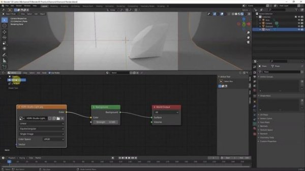 How to make Blender Diamond Material and Render Setup