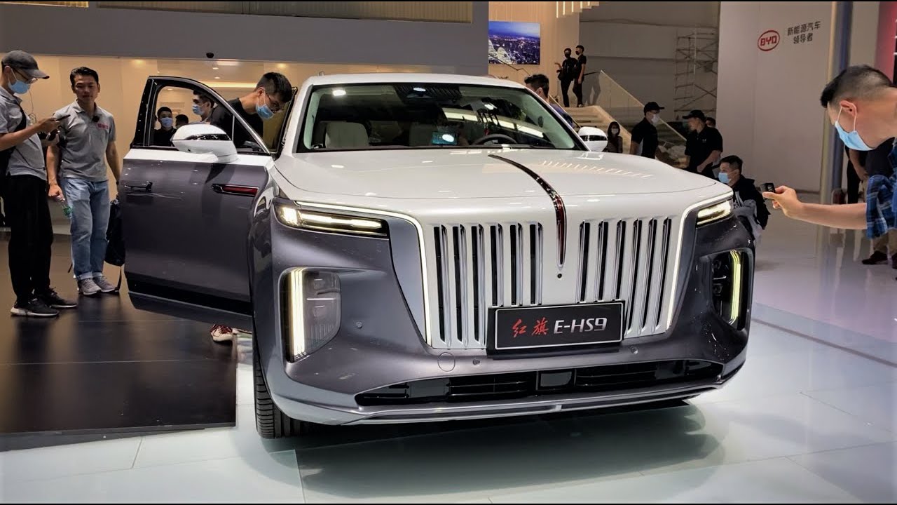 Шикарный FAW Hongqi E-HS9 - автовыставка Китай смотреть онлайн
