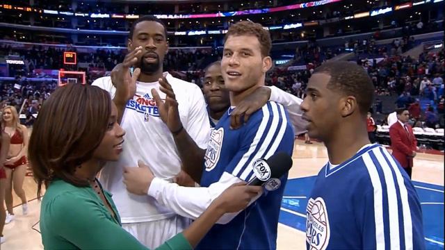 Clippers Videobomb Chris Paul's post-game interview! смотреть онлайн