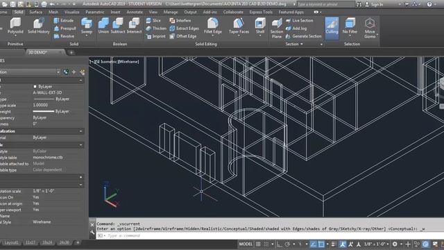 AutoCAD demo - Part 2 - creating the door openings and doors смотреть онлайн