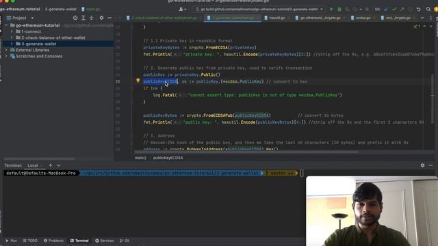 Go Ethereum Tutorial - 03 - Create an Ethereum Wallet using Go смотреть онлайн