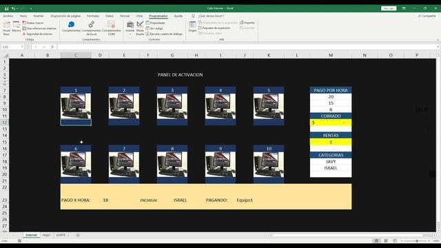 ✅?VBA EN EXCEL?? Proyecto de Sistema de control de un Café Internet Parte 1 смотреть онлайн