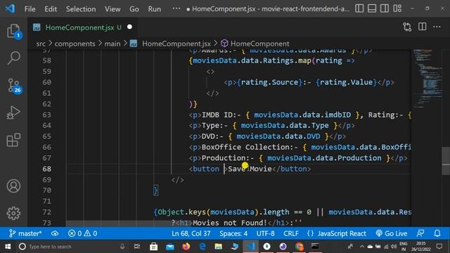 How to Integrate Movie Search Save API in REACT JS - Movie Search & Saving App in React JS #4 смотреть онлайн