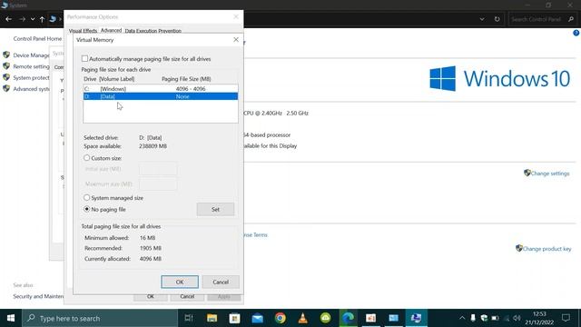 How to setup a 32GB page file as RAM on Windows 10 смотреть онлайн