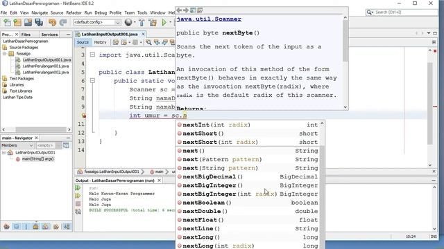 Video Tutorial Input Output Console pada Java смотреть онлайн