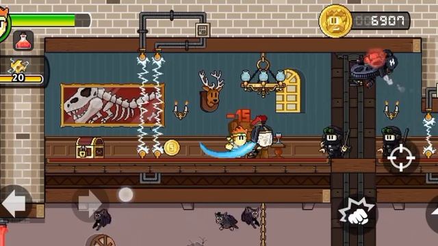 все тайники в локации 4-2 в игре Dan the man смотреть онлайн