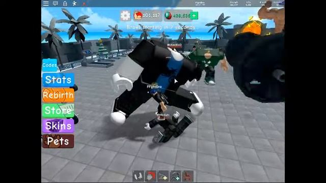 играю в ROBLOX в режим Weight Lifting Simulator 3 смотреть онлайн