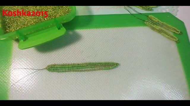 Нарциссы многоцветковые из бисера МК от Koshka2015 - цветы из бисера, бисероплетение Beaded flower смотреть онлайн