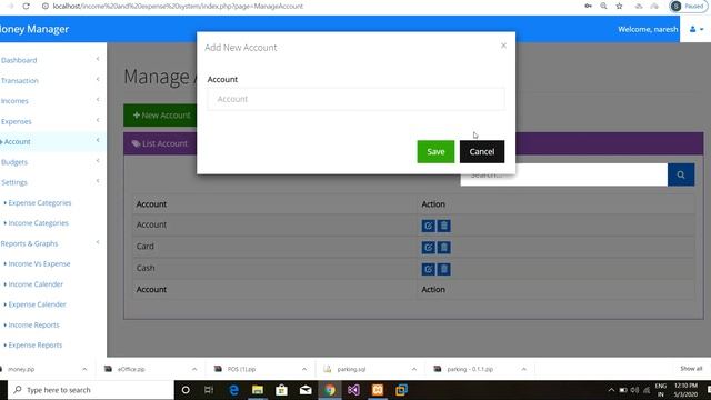 Income and Expense System | php source code | college projects смотреть онлайн