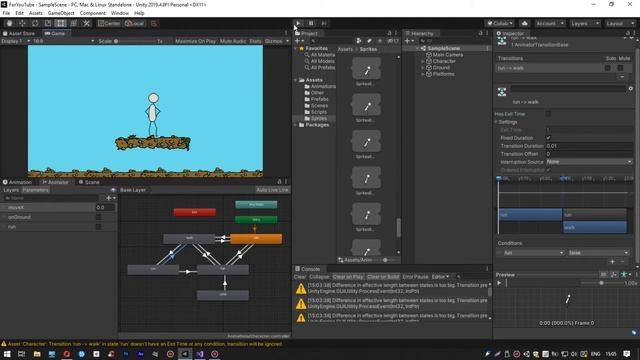 #10 - Ускорение / бег для персонажа в Unity 2D смотреть онлайн