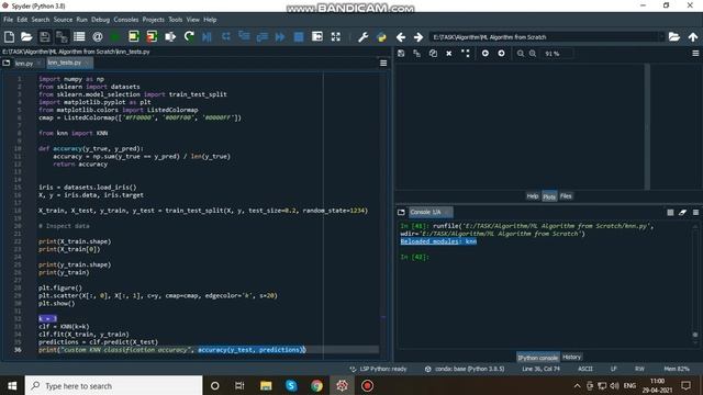 KNN ML Algorithm from Scratch method using Python смотреть онлайн
