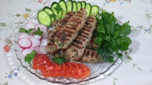 Люля-кебаб на электро-гриле дома.