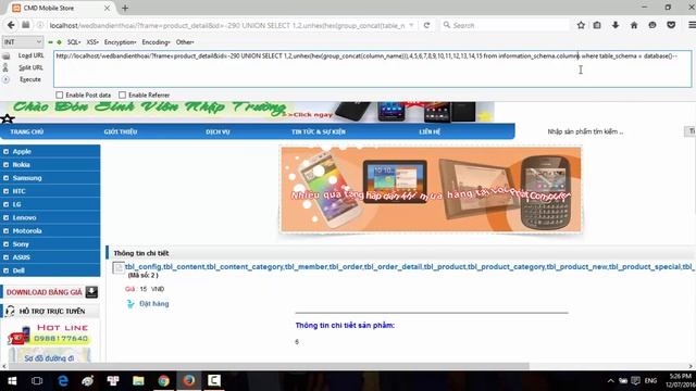 Demo Tấn công SQL injection смотреть онлайн