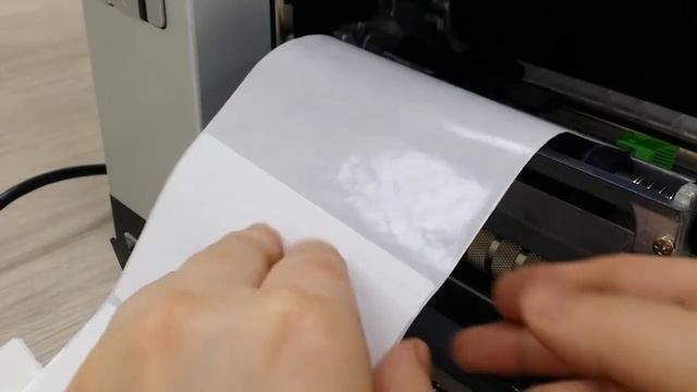 TSC MH240T Series: Loading media in peel-off mode смотреть онлайн