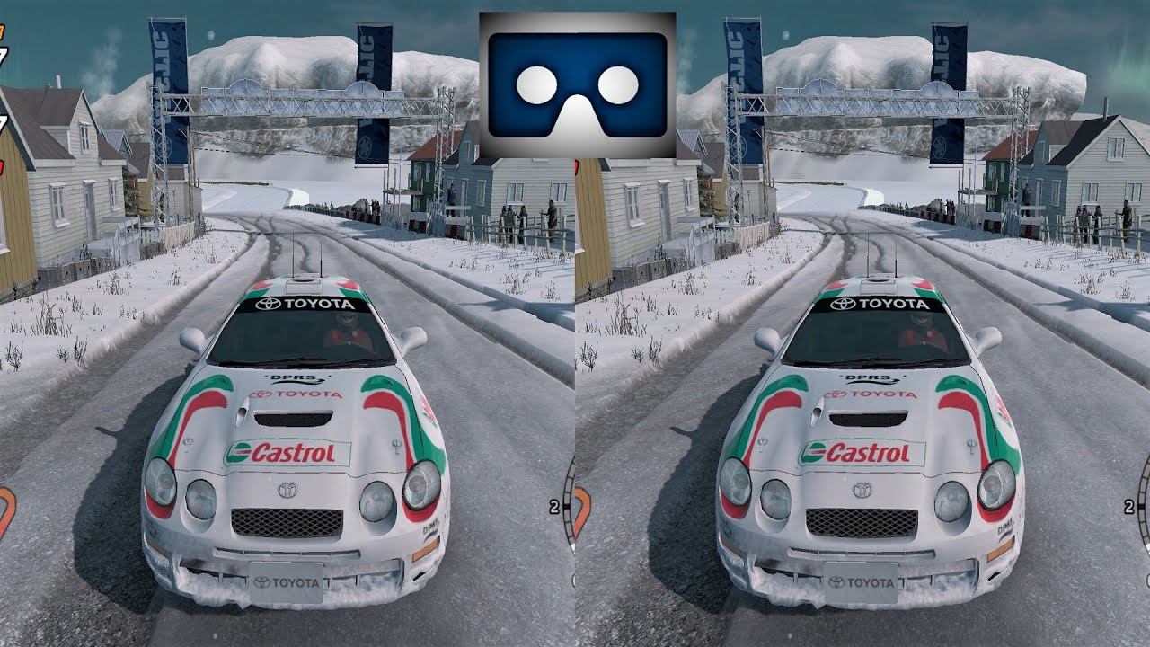 Sega Rally 3D VR video 2 3D SBS VR Box google cardboard смотреть онлайн