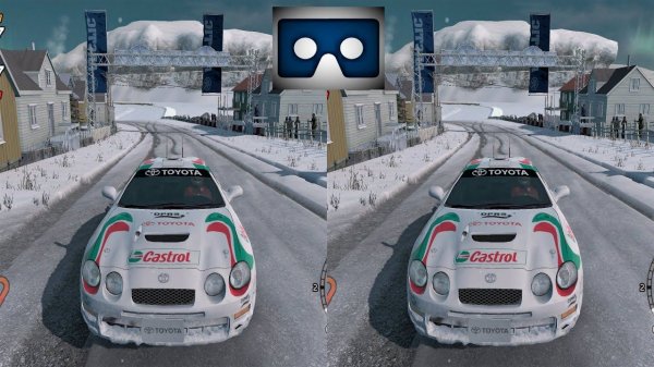 Sega Rally 3D VR video 2 3D SBS VR Box google cardboard