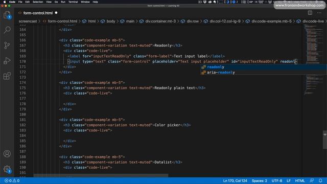Bootstrap 5: Forms - Form control смотреть онлайн