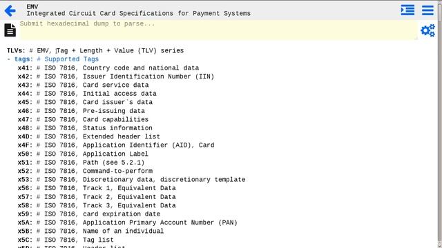 iso8583.info EMV TLV data parsing guide смотреть онлайн