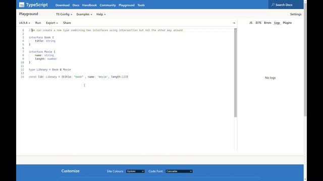 interface and type in TypeScript смотреть онлайн