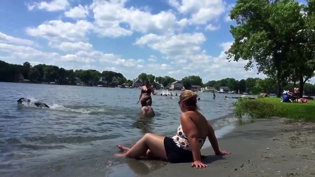 АМЕРИКАНКИ ИМЕЮТ ПРИЛИЧИЕ НА ПЛЯЖЕ _ ПЛАВАЮЩАЯ СОБАКА _ смотреть онлайн