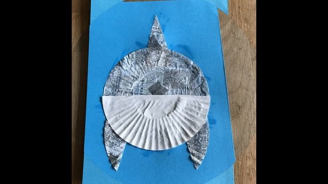 Акула - детская аппликация из бумаги смотреть онлайн