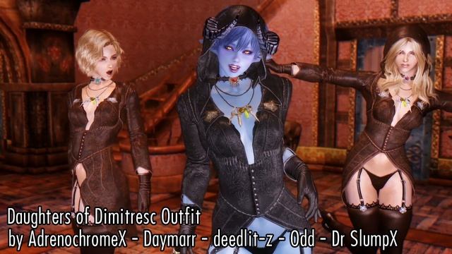 Daughters Of Dimitrescu And Lady Dimitrescu Mods! Tall Vampire Lady - Skyrim Mod Review Ep 176