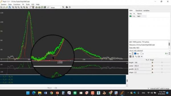 How do you fit multiple peaks using Fityk software?