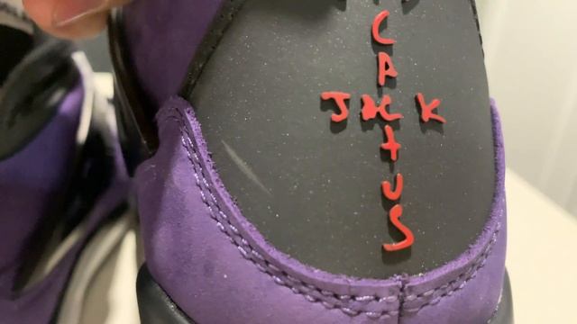 Jordan 4 Travis Scott Cactus Jack Friends and Family purples смотреть онлайн